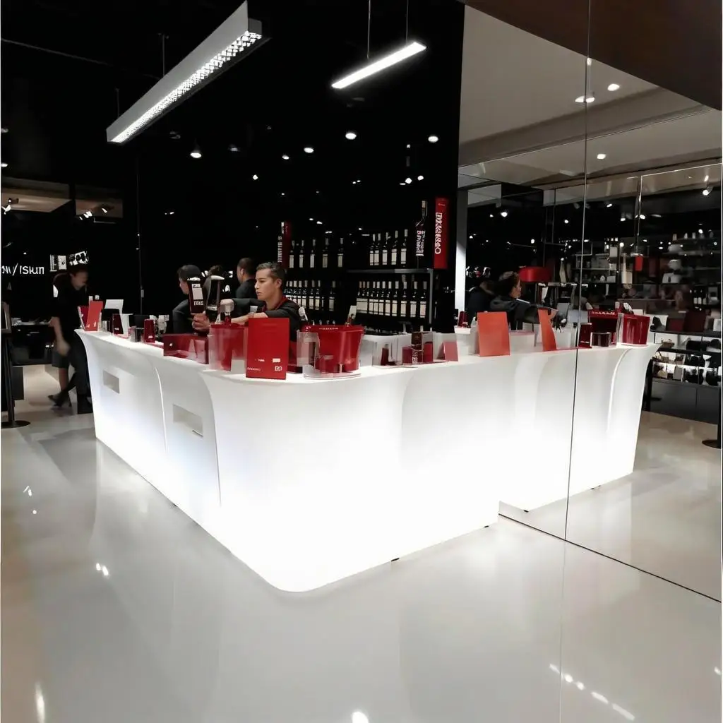Modern Family Bar Furniture Table Light Emitting Diode Remote Control Outdoor Restaurant Party Garden Hotel