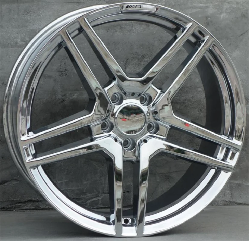 Chrome 19 Inch Staggered  5X112 Car Accessories Alloy Wheel Rims Fit For Mercedes A B C E S Class CLA GLC SLC W222 W211 W221