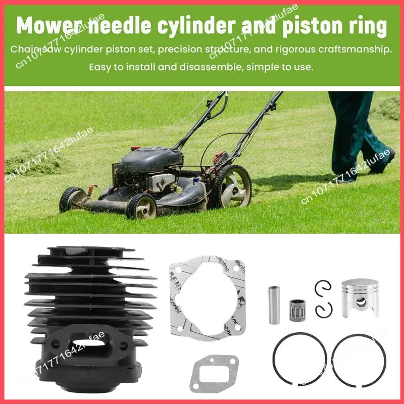 

B52C 40MM Brush Cutter Cylinder & Piston Ring With Needle Cage For 43CC CG430 Various Strimmer Trimmer 40-5 BG430
