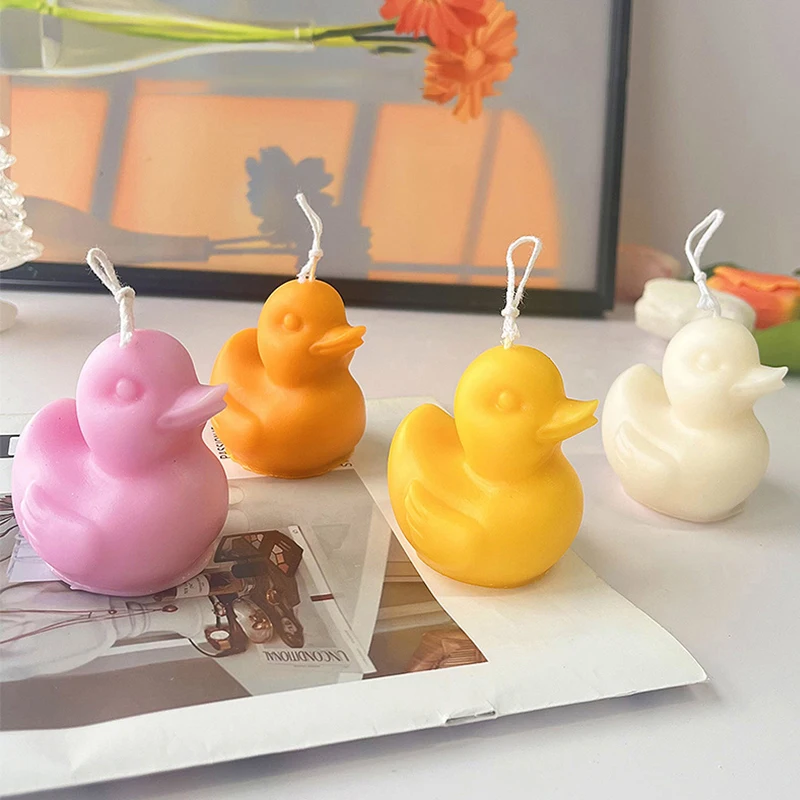 1pc Cute Duck Shape Candle Handmade Scented Candle Aromatherapy Soy Wax Candle Wedding Birthday Candles Party Home Decoration