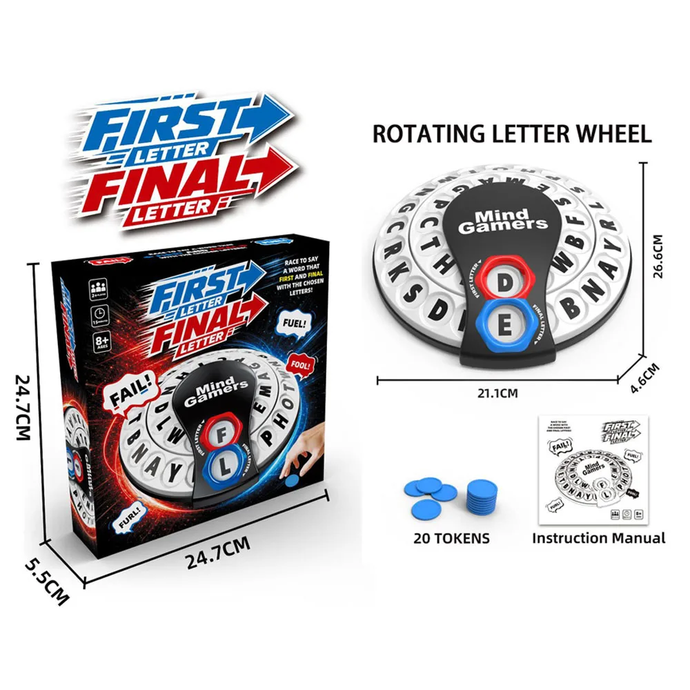 Spin Quick Response Word Game Board Game Toys, Interactive Entertainment Toy For Office Family Gathering, Christmas Gift
