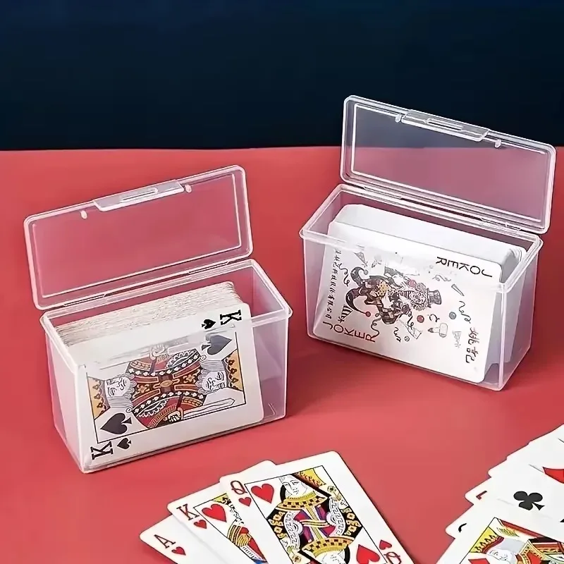 1/3pcs Poker Box Transparent Poker Box Game Card ID Card Star Card Storage Box