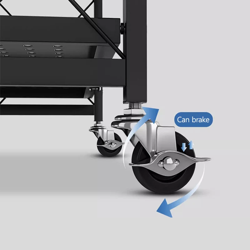 Large Iron Shelf Storage Multifunction Living Room Rack Multilayer Bookshelf Display Kitchen Storage Shelf