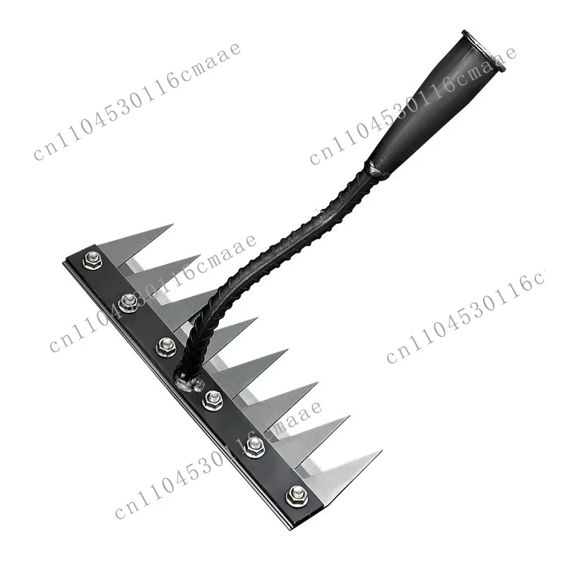 Suitable for garden weeding rake 5/6/7/8 tooth agricultural straw hoe multi-purpose loosen tool