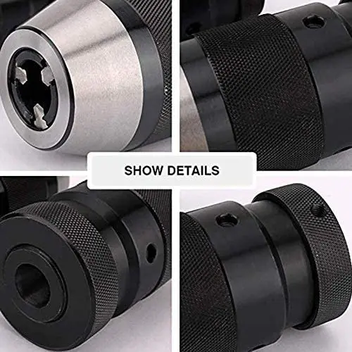 B10 B12 B16 B18 B22 Self Tightening Drill Chuck Matched with Morse Connecting Rod MTA MTB CNC Machine Tool Accessorie tools