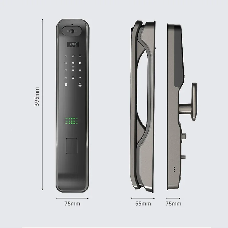 Camera High Security Anti-theft Tuay Wifi Wireless Biometric Fingerprint Smart Password Door Lock For Home