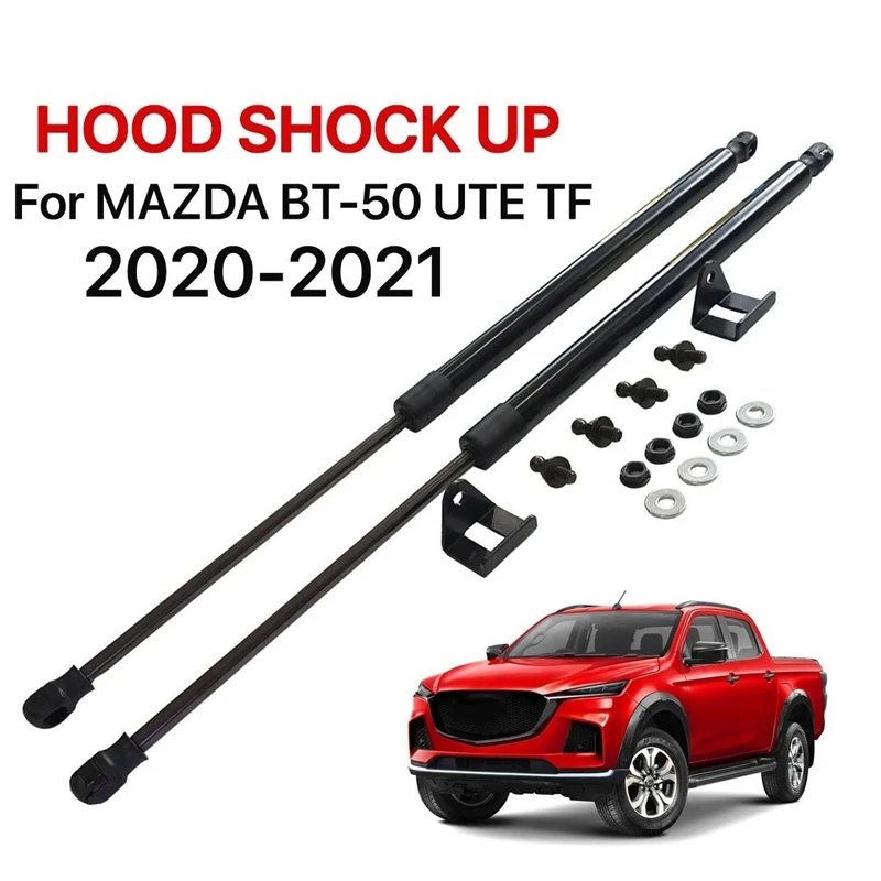 2Pcs Car Struts Front Bonnet Hood Gas Spring Gas Strut Bars For Mazda BT50 BT-50 UTE TF 2020 2021