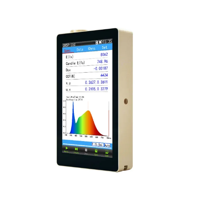 OHSP-350C SPECTRAL IRRADIANCE COLORIMETER integrated spectrum, CCT, CRI, Lux, irradiation .etc parameters in one