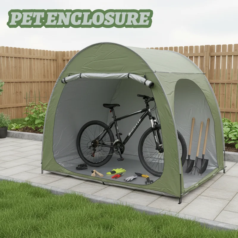 1-2 Bikes Bike Storage Tent for Bike Hobbyists, Bicycle Shelter, Durable Foldable Outdoor Shed