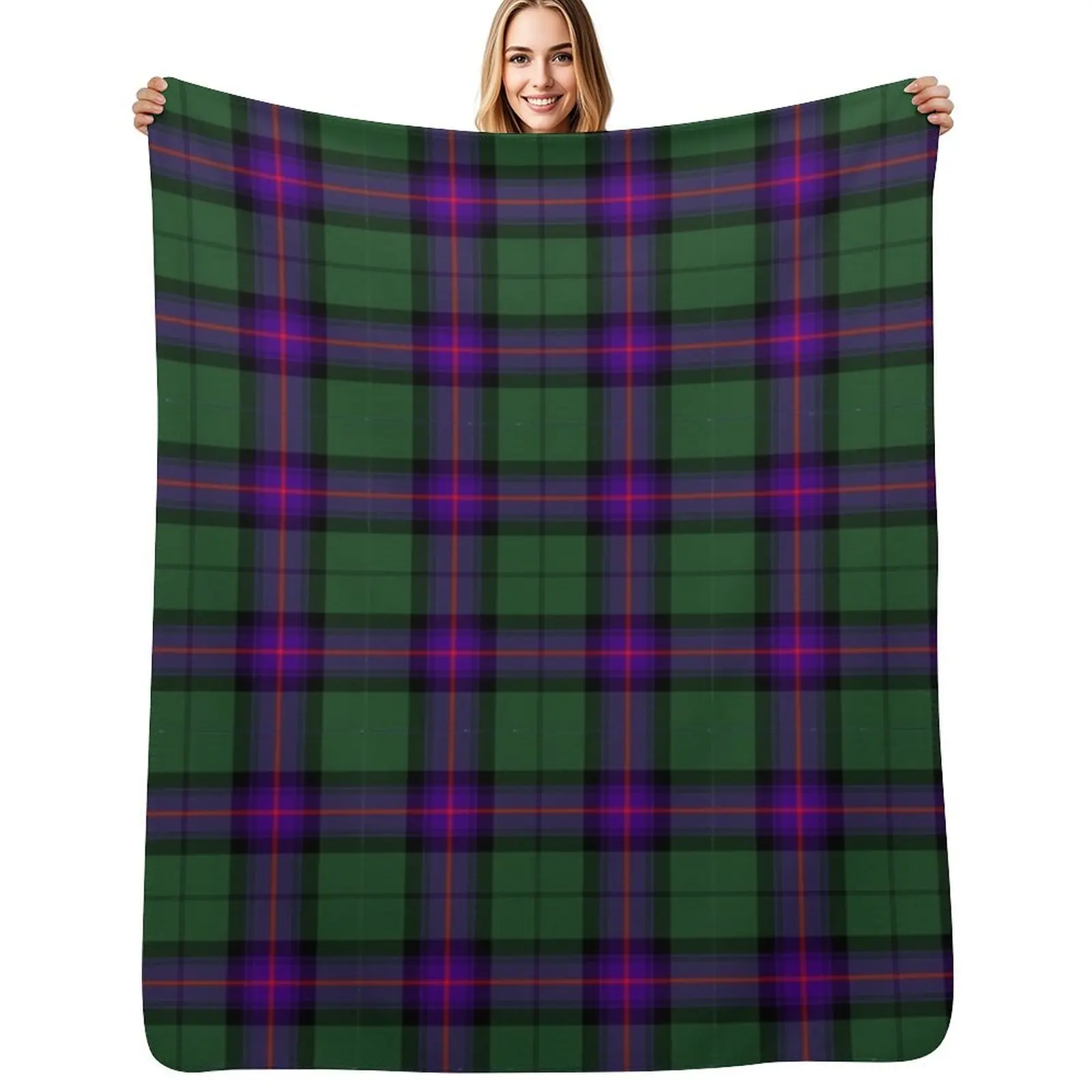 

Clan Armstrong Tartan Throw Blanket Sleeping Bag Warm heavy to sleep Large Blankets