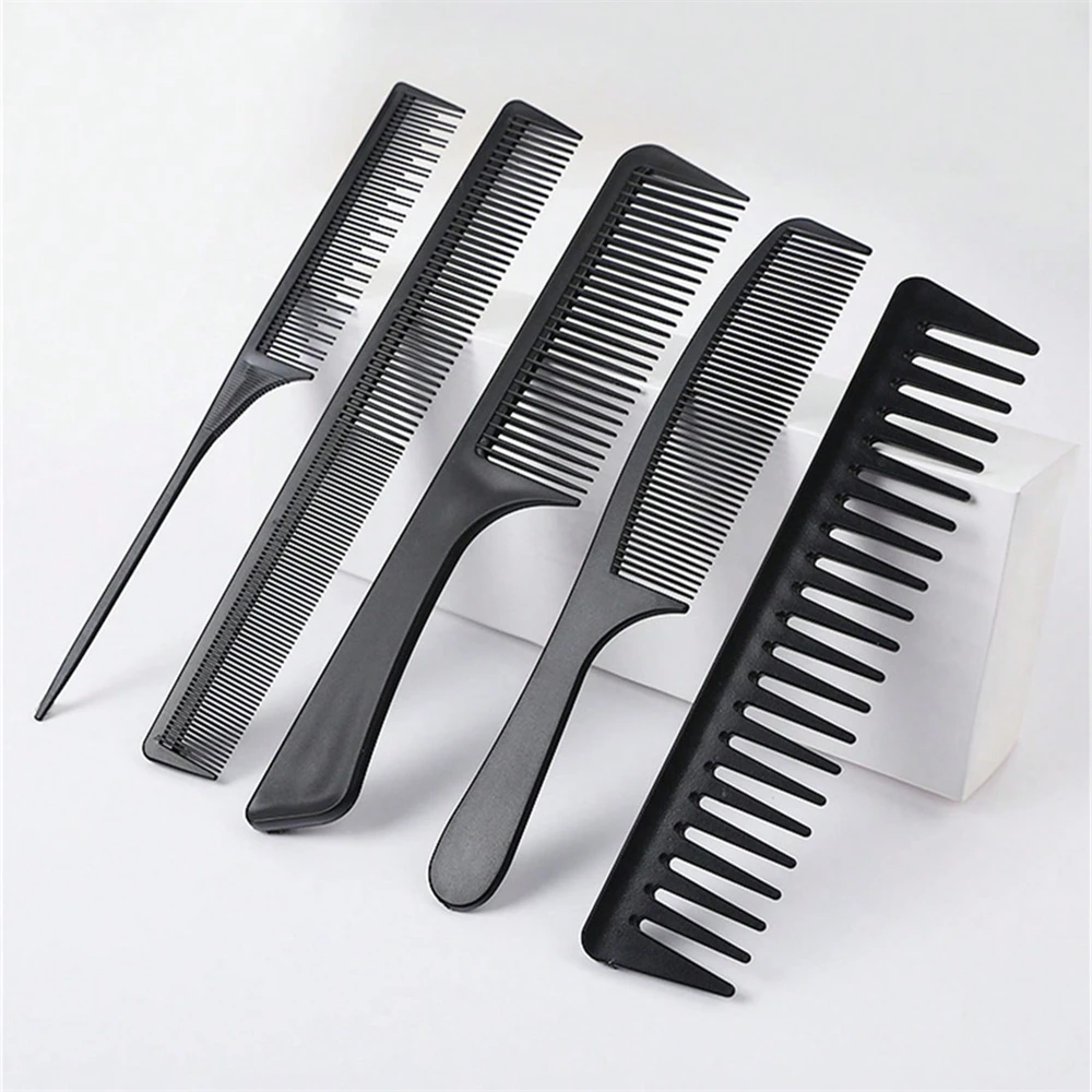 

5pcs/1set Hairdresser Tangle Hair Brush Magic Hair Comb Hair Brush Two Side Narrow Wide Tooth Comb