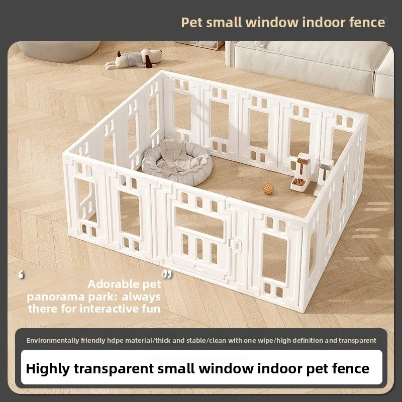 

Складной манеж для собак с прозрачной сетчатой клеткой для домашних животных для маленьких собак, домашняя вентиляция