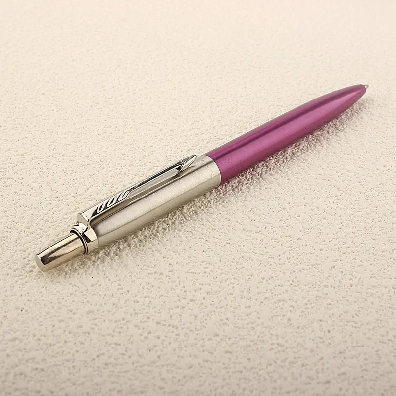 1Pcs Metal Ballpoint Pens Automatic Ball Pen G2 Refill Blue Ink for School Office Stationery Supplies Writing 0.7mm