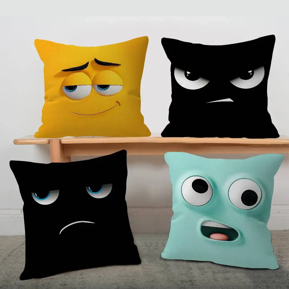

Funny Emoji Personalized Picture Text Home Decorative Pillows Household Gifts 45x45cm
