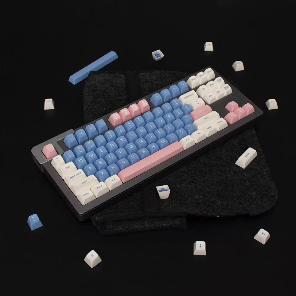 GMK Dreamy colors Keycap SA Profile Keycaps PBT Double Shot Key Caps Set ISO Enter 7U Spacebar for Custom Mechanical Keyboard