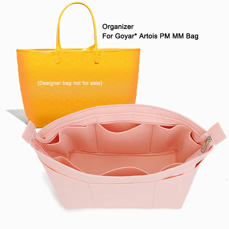 Bag Insert Organizer , Inner Purse,Cosmetic Liner Bags Shaper Fit For GO YARD ARTOIS MM PM Bag