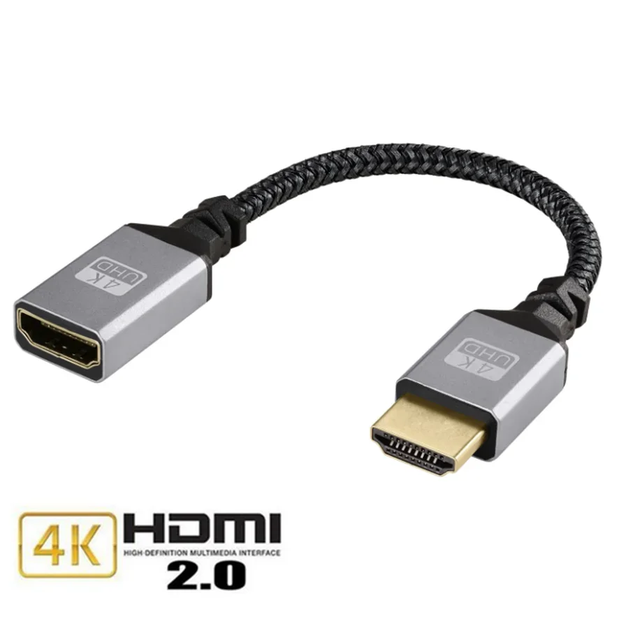 8K HDMI Extension Cable Male To Female 1.5M/2M/3M HDMI 4K 3D 2.1v 1.4v HDMI Extended Cable For HD TV LCD Laptop PS3 Projector