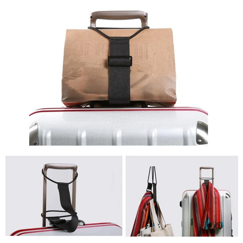 Elastic Adjustable Luggage Strap Carrier Strap Baggage Bungee Luggage Belts Suitcase Belt Travel Security Carry On Straps