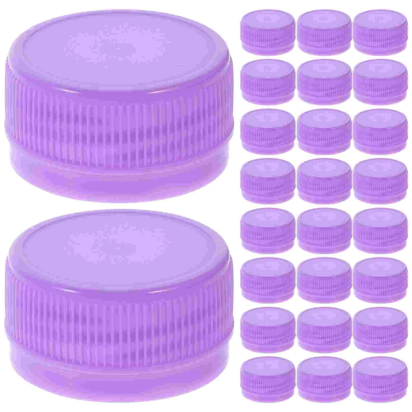 

100 Pcs Bottles Cap Caps Plastic Sealing Lids Water Accessories for Crafts Colorful Child