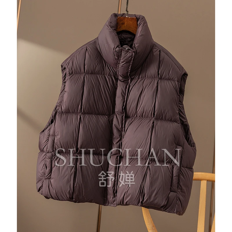 Sleeveless Puff 90 Down Jacket Vest Jacket Women Casacos De Inverno Feminino Frete Grátis  Coat  Winter Jacket Women