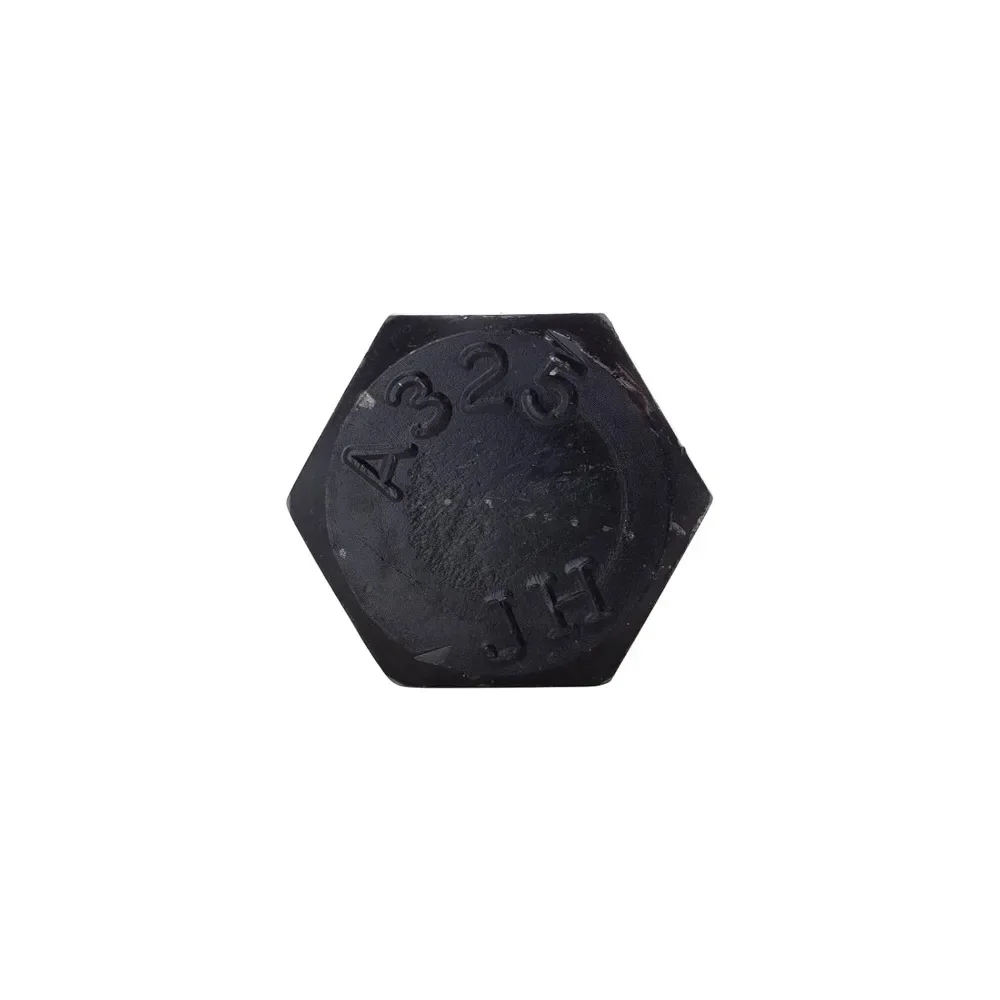 مسامير هيكلية سداسية ثقيلة 1-1/4 - 2-3/4 A325 نوع 1 ملولبة بالكامل 10 عبوات - لمسة نهائية سادة، مناسبة للبناء والثقيل-