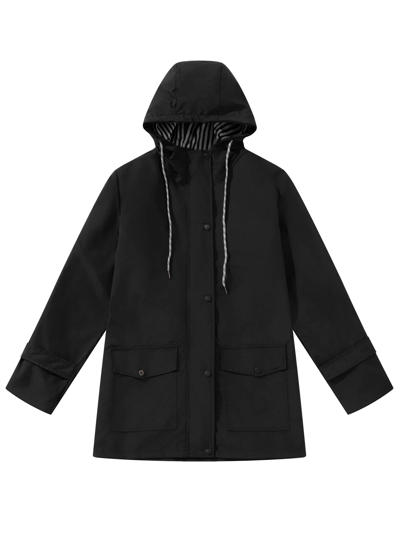 Chaquetas impermeables finas para mujer, abrigo básico con capucha, ropa de Montañismo al aire libre, moda de otoño