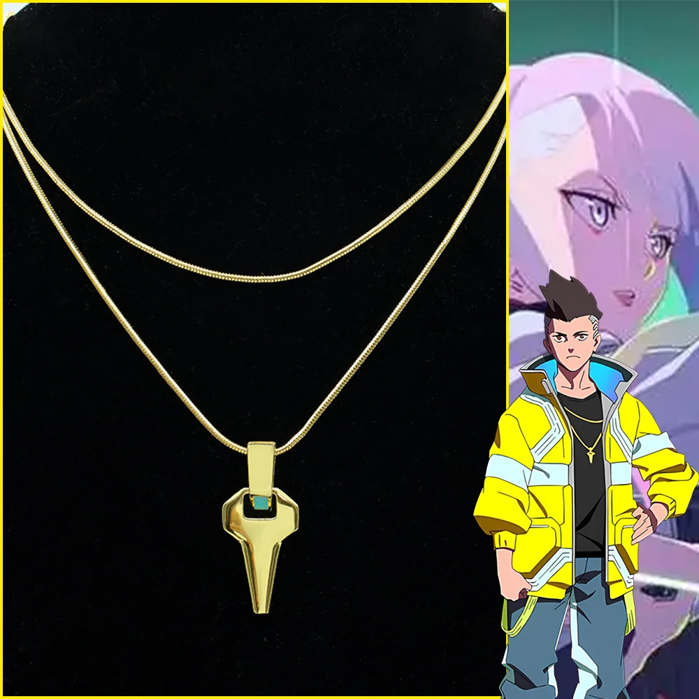 David Martinez Same Necklace Anime Cosplay Props Metal Accessories Halloween Christmas Present