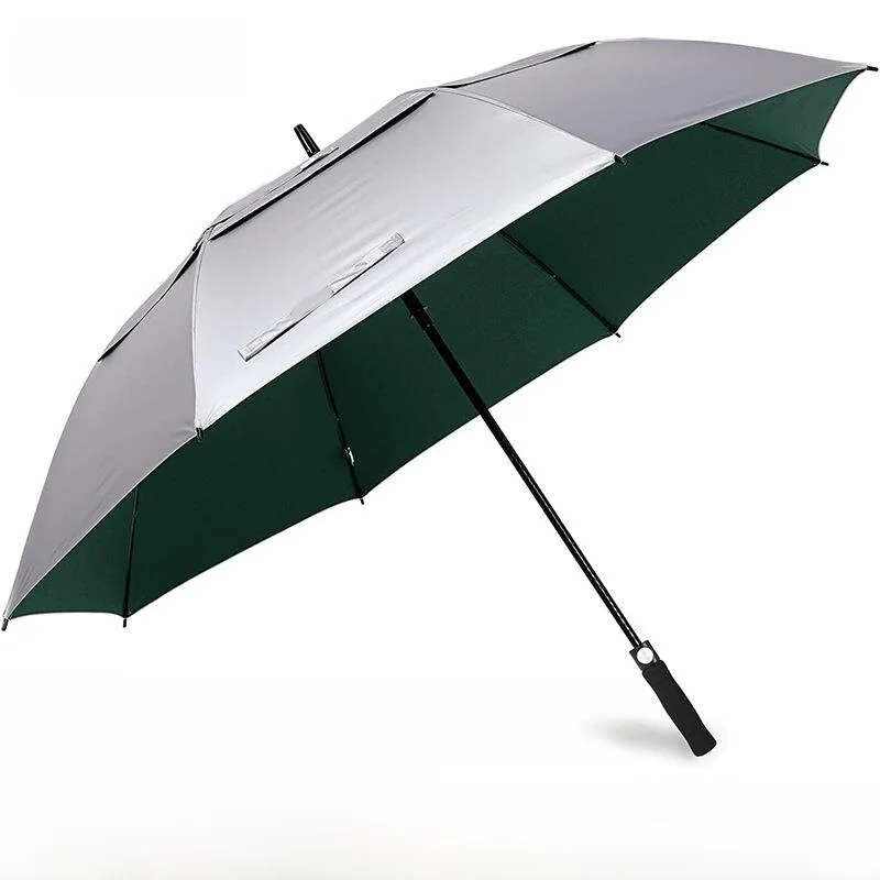 automatic-titanium-silver-gel-sunshade-umbrella-uv-protection-golf-umbrella-straight-handle-fiber-sun-blocking-rain-two-in-one