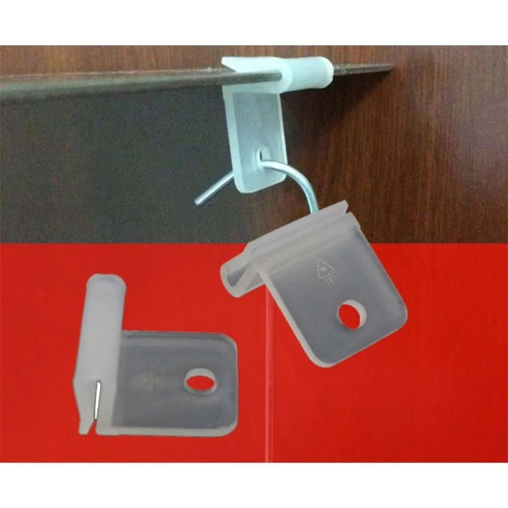 Plastic Translucent Injection Molded Pp Card Ceiling Advertising Banner Hook Buckle Hanger Disc With Round Hole