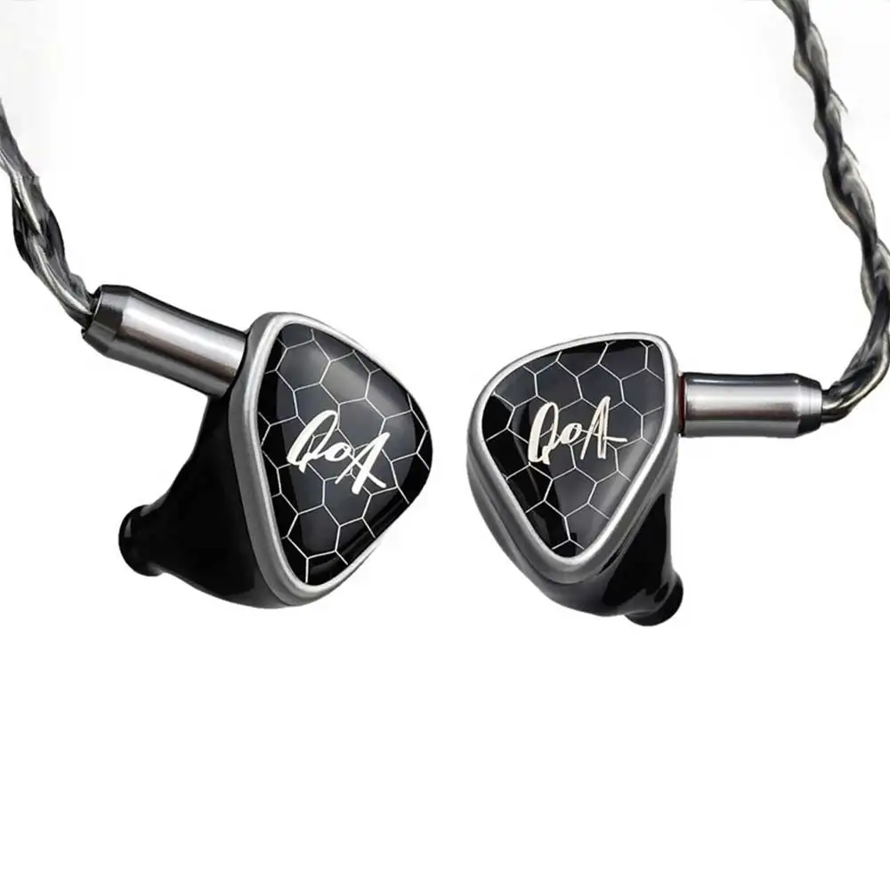 New QoA Margarita In-Ear Earphone 1BA+1DD+2 Sonion Electrostatic 4.4mm Balance Plug Hifi Music Headsets Cable Headphone Gifts