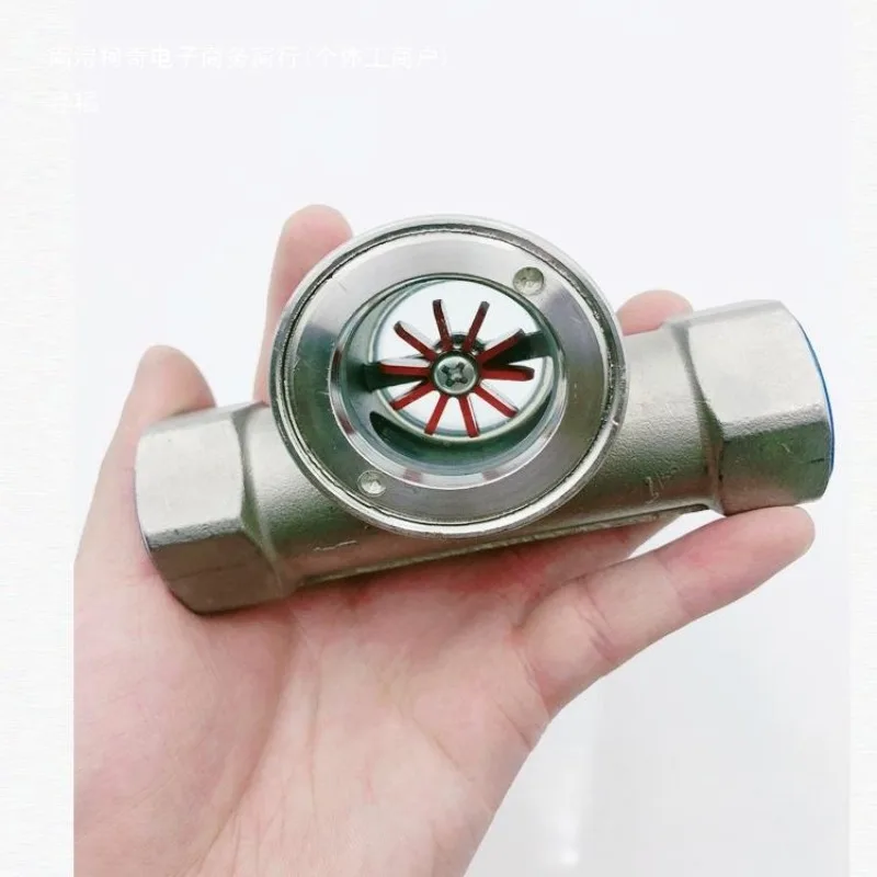 304 Stainless Steel Impeller Sight Glass Flow Indicator, 1/4