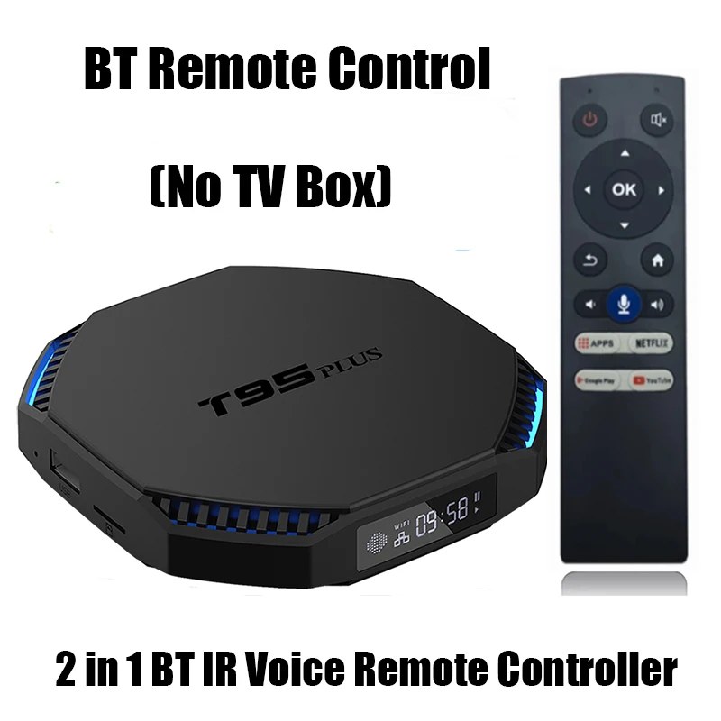 T95 Plus RK3566 أندرويد 11 صندوق التلفزيون بلوتوث اللاسلكية صوت التحكم عن بعد والتحكم عن بعد الأشعة تحت الحمراء ل T95 H616 أندرويد 10 صندوق التلفزيون