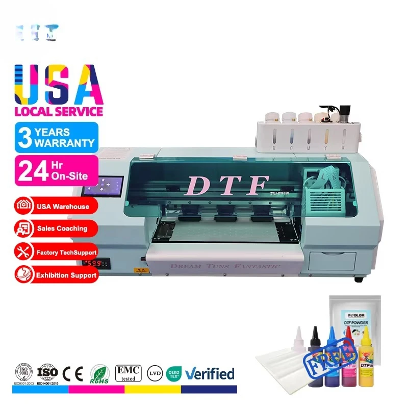 XP600 DTF A3 New Multifunctional Digital Automatic Printer with 35cm DTF Easy Operation Dtf Printer Printing Machine