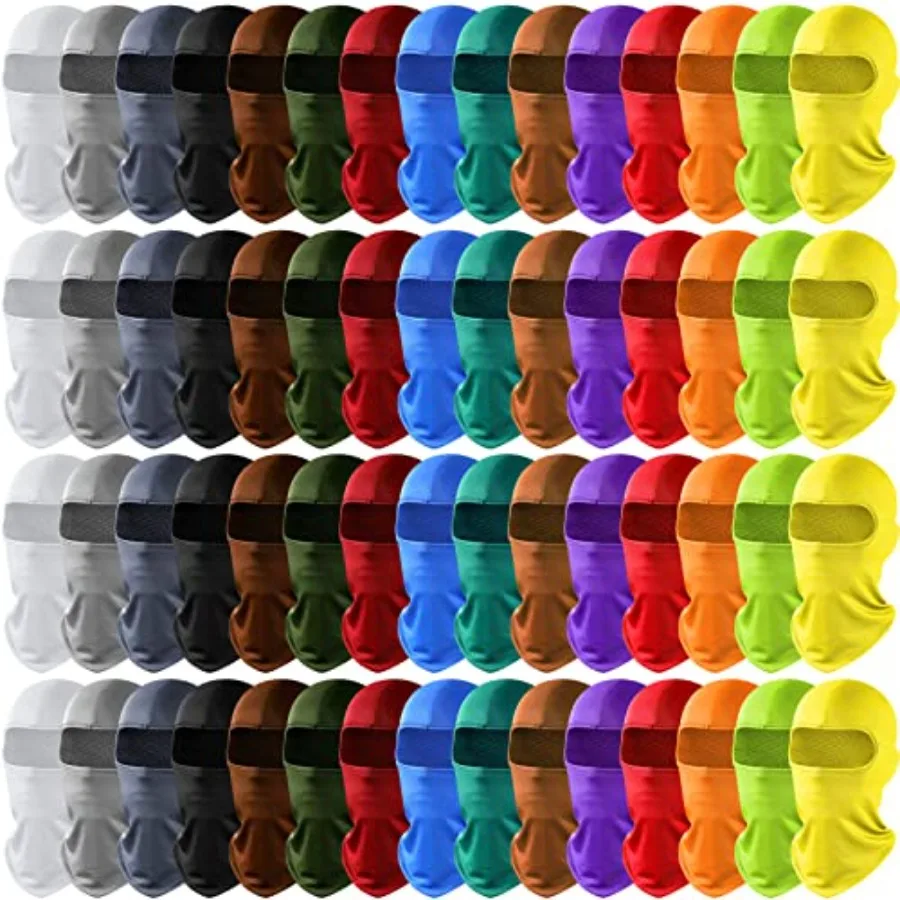 

60 шт. легких балаклав для мужчин, зимние лыжные маски-балаклавы, полнолицевые, дышащие, термомаски, черные, оптом