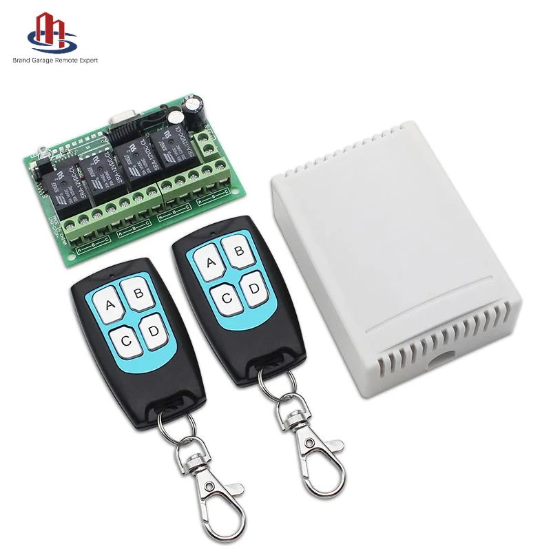 433Mhz/315Mhz Wireless Learning Code Electric for Door Gate 24V/12V Remote Control Switch and Controller Kit