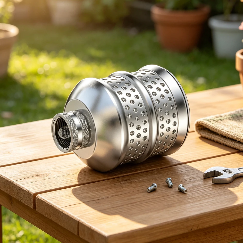Small Garden Irrigation Metal Bubbler Sprinkler Filter Balls Included Sturdy Aluminum Construction Even Water Distribution