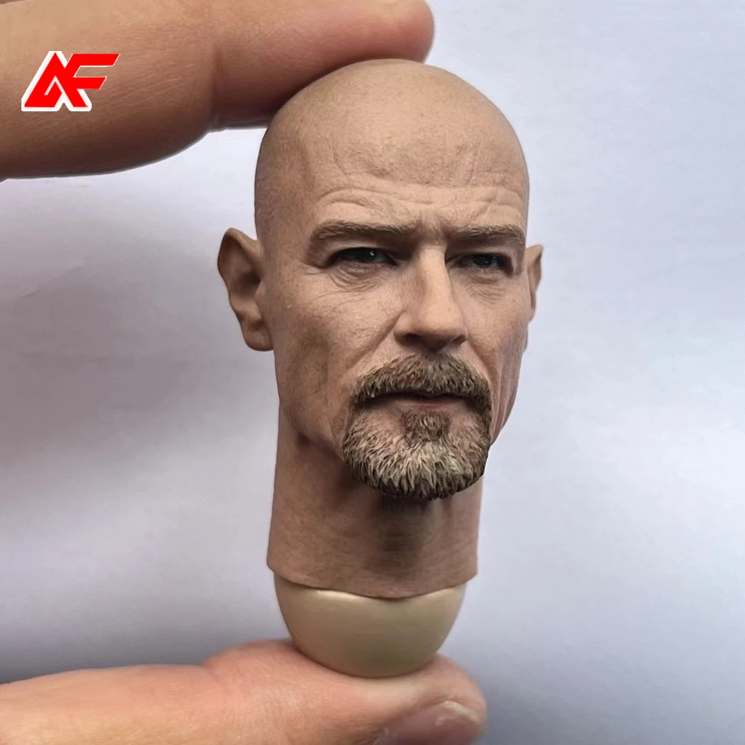 1/6 Scale Mr. White Bryan Cranston Head Sculpt Model For 12 inches Action Figure Body Dolls