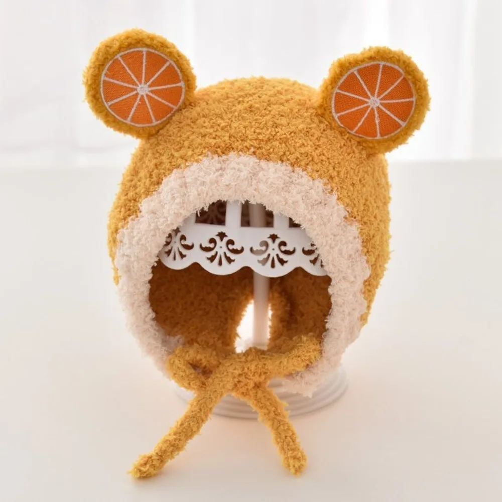 

Милая защитная шапка для ушей с фруктами, плюшевые шапочки с героями мультфильмов, теплая детская шапка, детская шапка для мальчиков и девочек