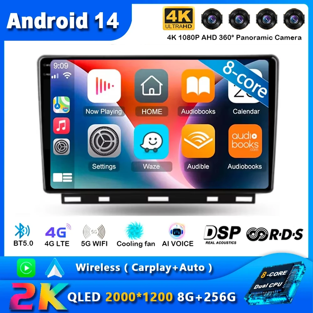 Android 14 For Renault Clio 5 Lutecia 2019 - 2021 GPS Navigation Car Radio Stereo Head Unit Wifi No 2din DVD