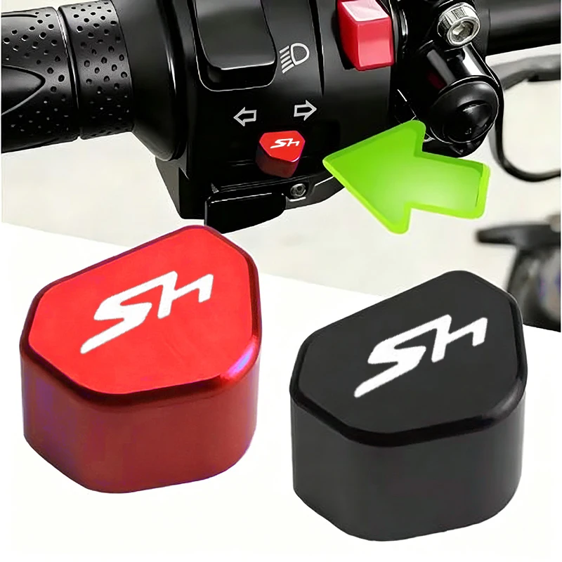

CNC Aluminum Motorcycle Button Turn Signal Switch Key Cap FOR HONDA SH125 SH150 SH300 SH350 SH 125 i 150i 300i 350i Accessories