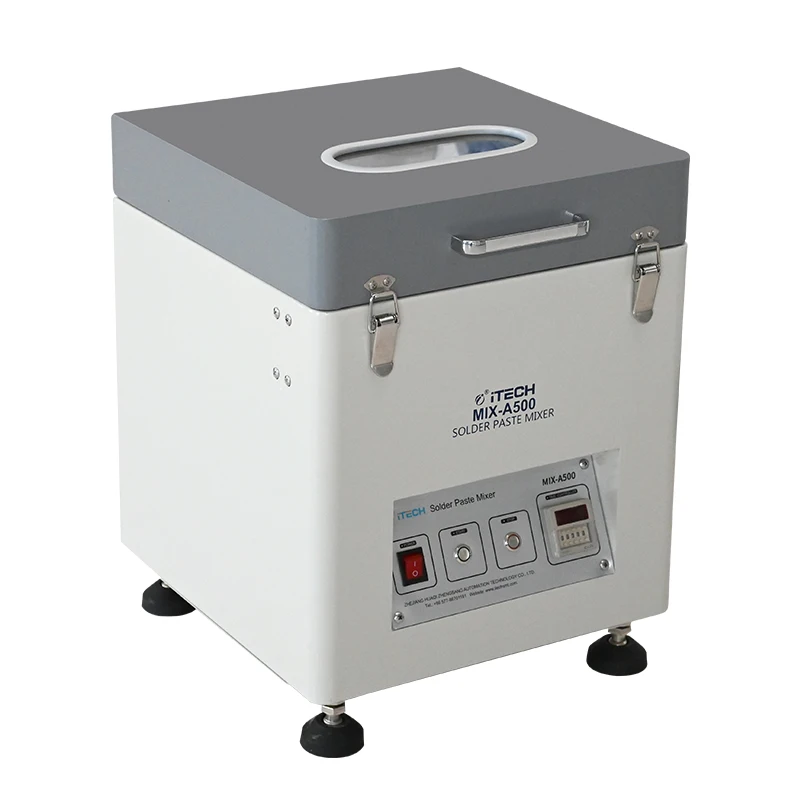ITECH MIX-A500 SMT Solder Paste Mixer Equipment 500gx2 High Speed Pcb Solder Paste Mixing Machine for Smt Pcb Production Line