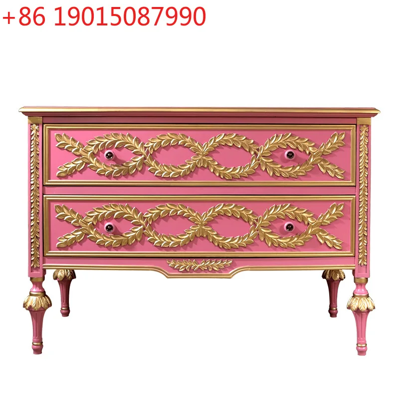 

Американский шкаф на крыльце, спальня, украшение для прихожей из цельного дерева, розовый боковой шкаф для гостиной, столовой