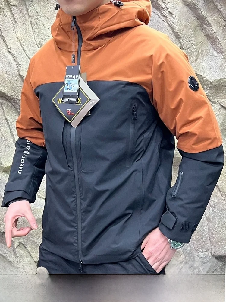 

Высококачественный уличный полярный пух Jaet, водонепроницаемый, ветрозащитный, с наполнителем, белый ду-пух, теплая молния Thiened Long Sve