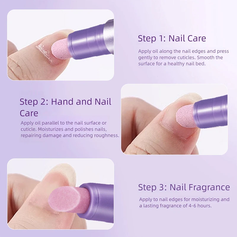 1pc cuticule poussoir ongles stylo à huile Portable en céramique cuticule huile poussoir stylo peau morte dissolvant outils ongles cuticule huile stylo