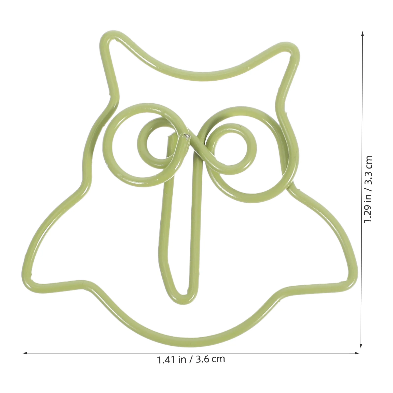 50 قطعة من مشابك الورق على شكل بومة كرتونية، مشابك ورق لطيفة وظيفية لقطع الملاحظات وملفات المذكرات واللوازم المكتبية المزخرفة #2