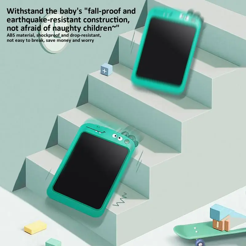 LCD Writing Tablet Colorful Erasable Kids Drawing Board 10in With Lock Function Drawing Board Toy Kids Stocking Stuffers