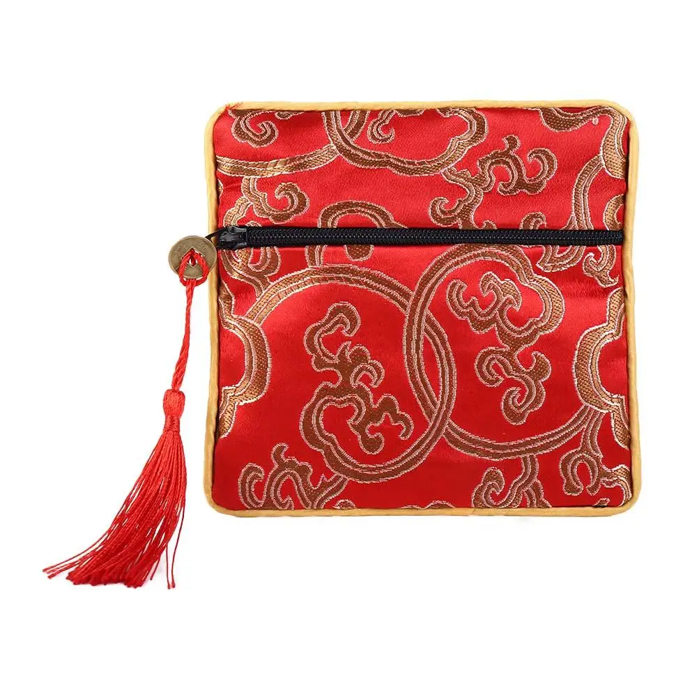 

Bag Small Pouch Embroidery Flower Pattern Jewelry Storage Bag Brocade Pouch Silk Jewelry Organizer Chinese Style Coin Purse