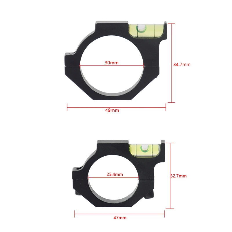 Tactical Rifle Scope Bubble Level Fit 25.4mm/30mm Tube Dia Riflescope Reticle Leveling Sight 11mm 20mm Picatinny Rail Mounting ﻿