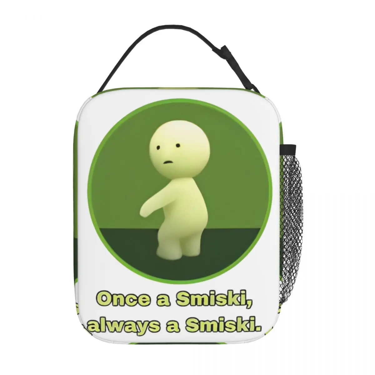 Once A Smiski Always A Smiski Accessories Insulated Lunch Bag For Travel Food Box Reusable Thermal Cooler Lunch Boxes