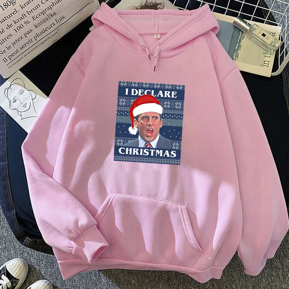 Sudadera con capucha divertida de The Office Tv Show para hombre, ropa deportiva navideña Kawaii, sudaderas con capucha de dibujos animados, sudadera con capucha esencial para otoño e invierno